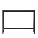 VENTURE DESIGN Rise sidebord, rektangulr - sort MDF og stl (30x110)