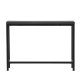 VENTURE DESIGN Rise sidebord, rektangulr - sort MDF og stl (30x110)