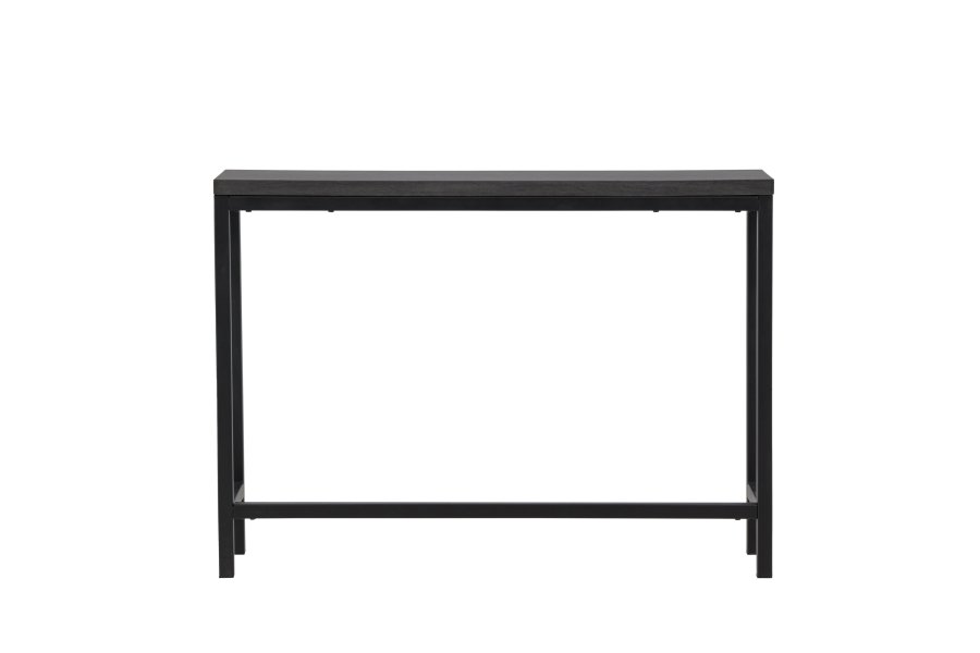 VENTURE DESIGN Rise sidebord, rektangulr - sort MDF og stl (30x110)