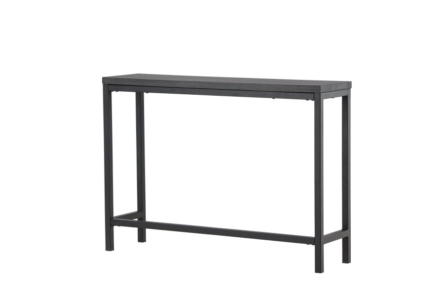 VENTURE DESIGN Rise sidebord, rektangulr - sort MDF og stl (30x110)