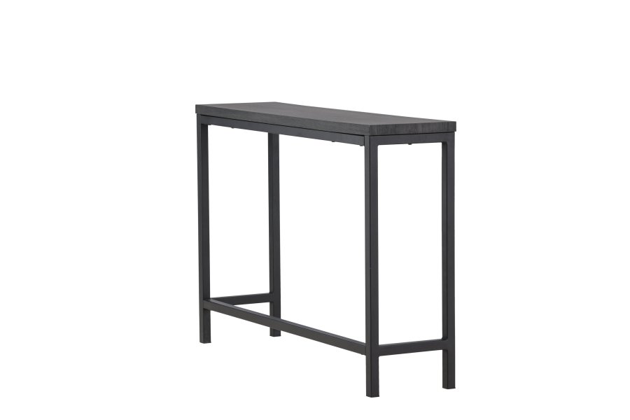 VENTURE DESIGN Rise sidebord, rektangulr - sort MDF og stl (30x110)