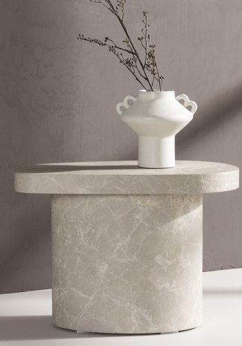 VENTURE DESIGN Bstad sidebord - lysegr betonlook MDF (30x50)