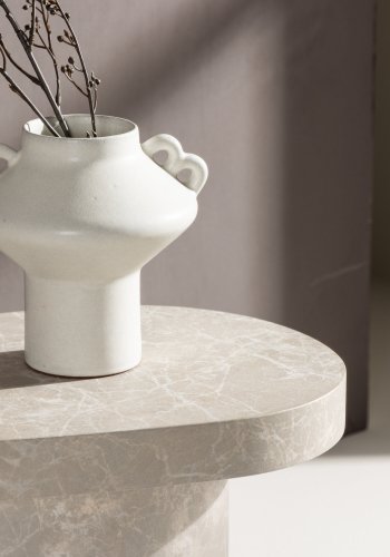 VENTURE DESIGN Bstad sidebord - lysegr betonlook MDF (30x50)