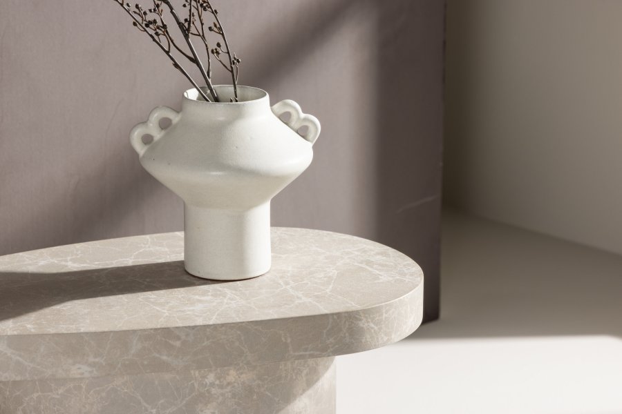 VENTURE DESIGN Bstad sidebord - lysegr betonlook MDF (30x50)