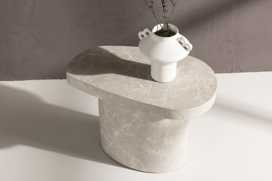 VENTURE DESIGN Bstad sidebord - lysegr betonlook MDF (30x50)