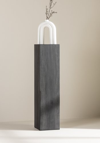 VIND KOLLEKTION Ramsvik piedestal, kvadratisk - sort MDF (23x23)