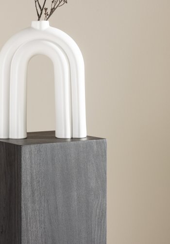 VIND KOLLEKTION Ramsvik piedestal, kvadratisk - sort MDF (23x23)