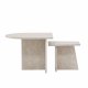 VENTURE DESIGN Sala sofabord - beige marmorlook MDF (60x60) 40x40) (st med 2)