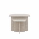 VENTURE DESIGN Sala sofabord - beige marmorlook MDF (60x60) 40x40) (st med 2)