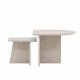 VENTURE DESIGN Sala sofabord - beige marmorlook MDF (60x60) 40x40) (st med 2)