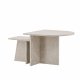 VENTURE DESIGN Sala sofabord - beige marmorlook MDF (60x60) 40x40) (st med 2)