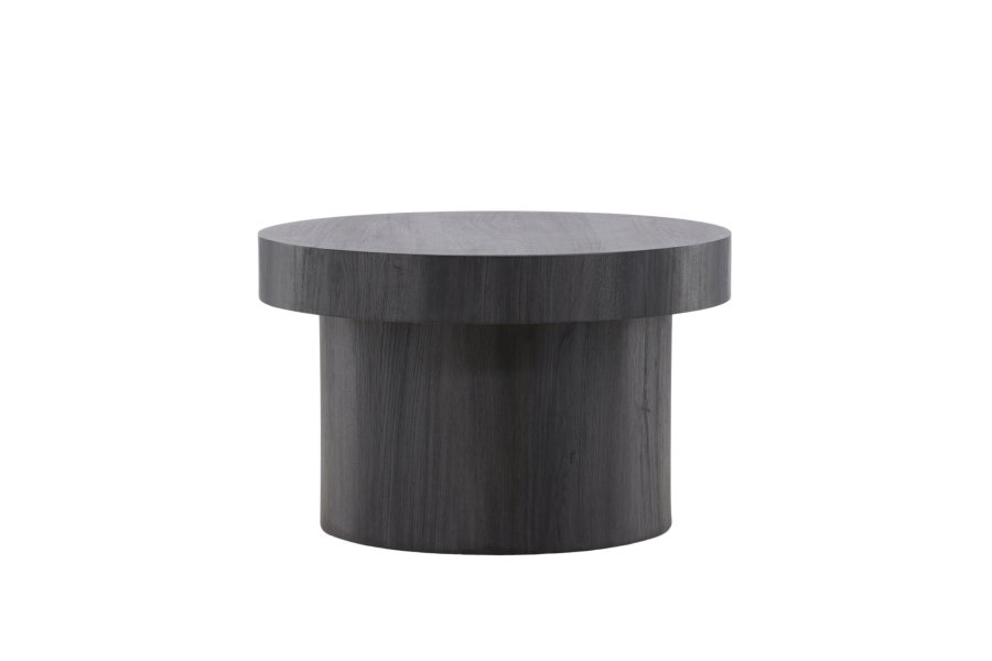VENTURE DESIGN Malung sofabord, rund - sort MDF (80)