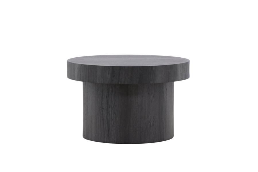 VENTURE DESIGN Malung sofabord, rund - sort MDF (80)