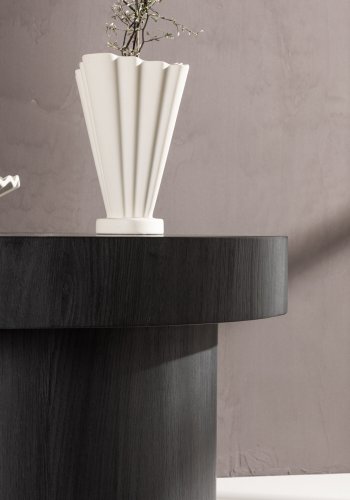 VENTURE DESIGN Malung sofabord, rund - sort MDF (80)