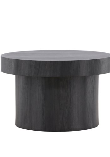 VENTURE DESIGN Malung sofabord, rund - sort MDF (80)