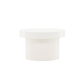 VENTURE DESIGN Malung sofabord, rund - hvid MDF (80)