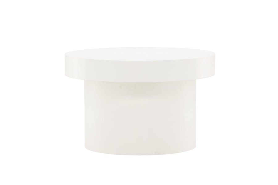 VENTURE DESIGN Malung sofabord, rund - hvid MDF (80)