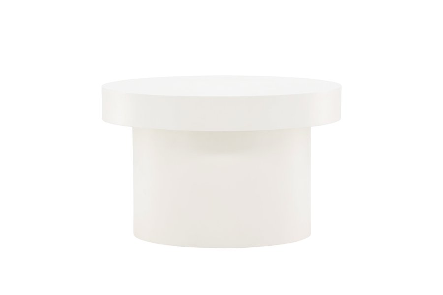VENTURE DESIGN Malung sofabord, rund - hvid MDF (80)