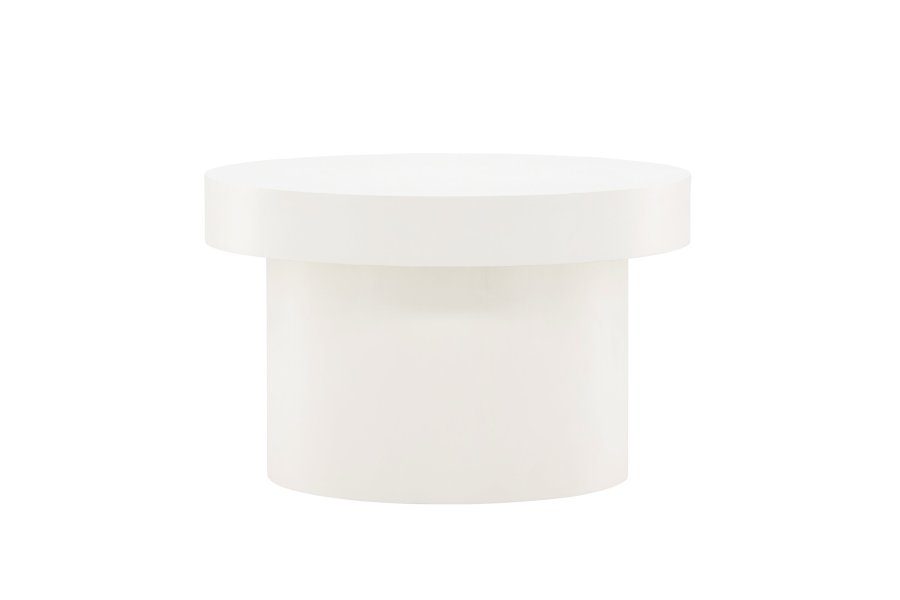 VENTURE DESIGN Malung sofabord, rund - hvid MDF (80)