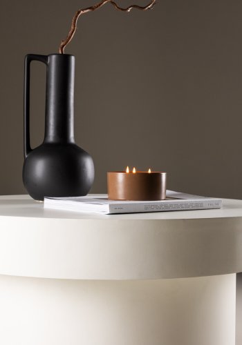 VENTURE DESIGN Malung sofabord, rund - hvid MDF (80)