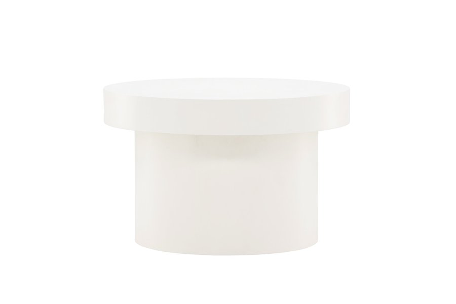 VENTURE DESIGN Malung sofabord, rund - hvid MDF (80)