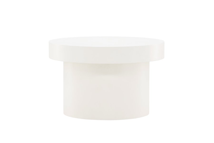 VENTURE DESIGN Malung sofabord, rund - hvid MDF (80)