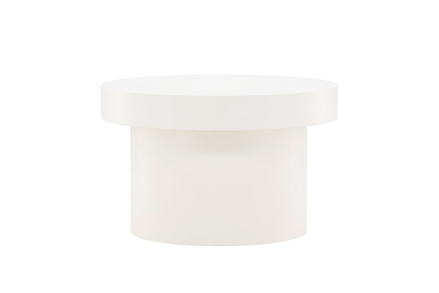 VENTURE DESIGN Malung sofabord, rund - hvid MDF (80)