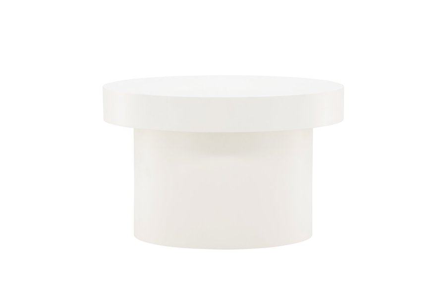 VENTURE DESIGN Malung sofabord, rund - hvid MDF (80)