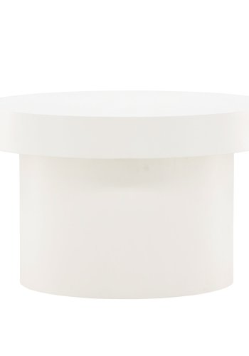 VENTURE DESIGN Malung sofabord, rund - hvid MDF (80)
