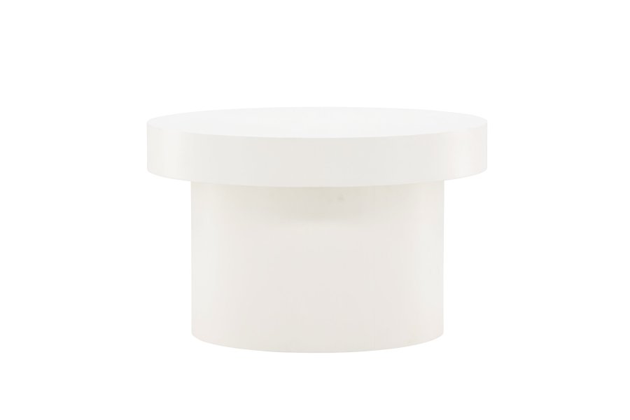 VENTURE DESIGN Malung sofabord, rund - hvid MDF (80)