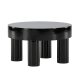 VENTURE DESIGN Varberg sofabord, rund - blank sort MDF (60)