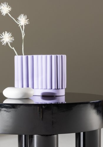 VENTURE DESIGN Varberg sofabord, rund - blank sort MDF (60)