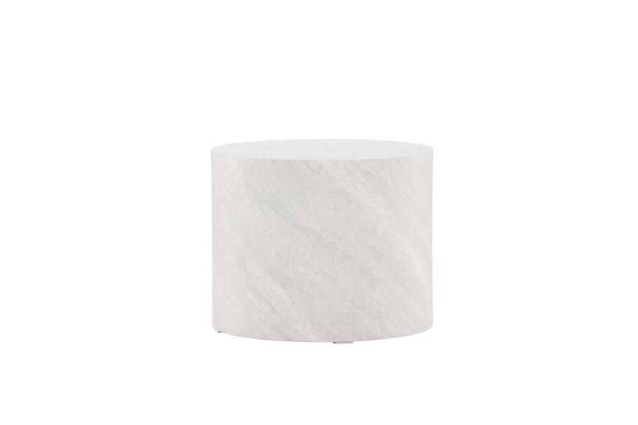 VENTURE DESIGN York sofabord, rund - gr betonlook MDF (50)