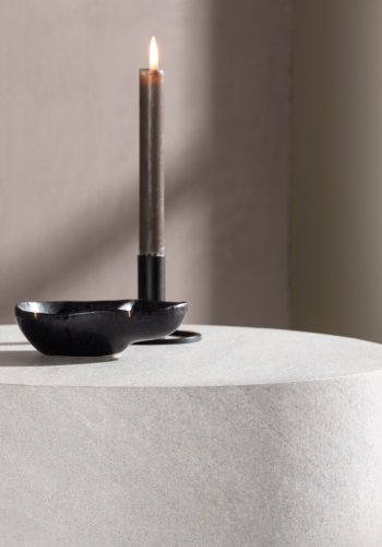 VENTURE DESIGN York sofabord, rund - gr betonlook MDF (50)