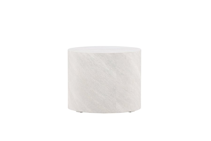 VENTURE DESIGN York sofabord, rund - gr betonlook MDF (50)