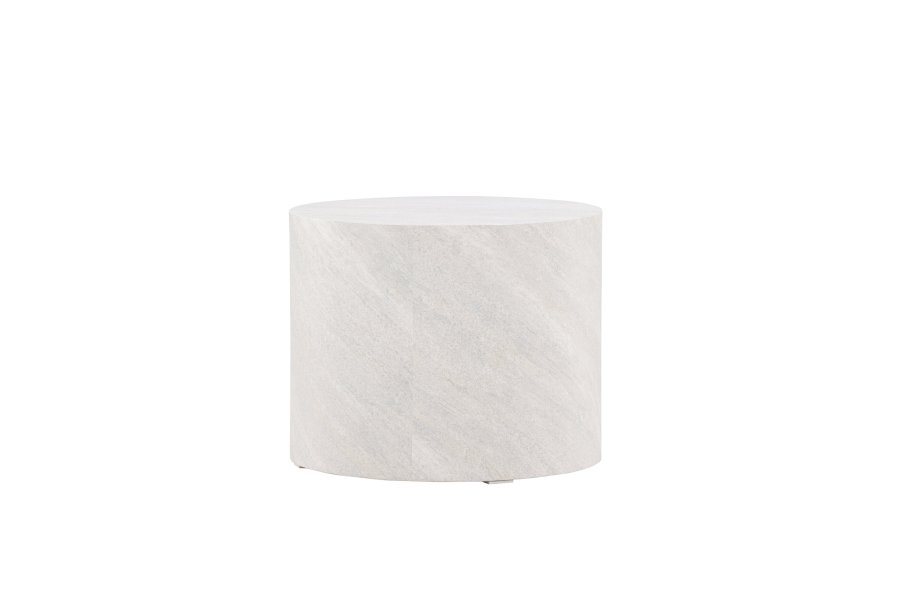 VENTURE DESIGN York sofabord, rund - gr betonlook MDF (50)