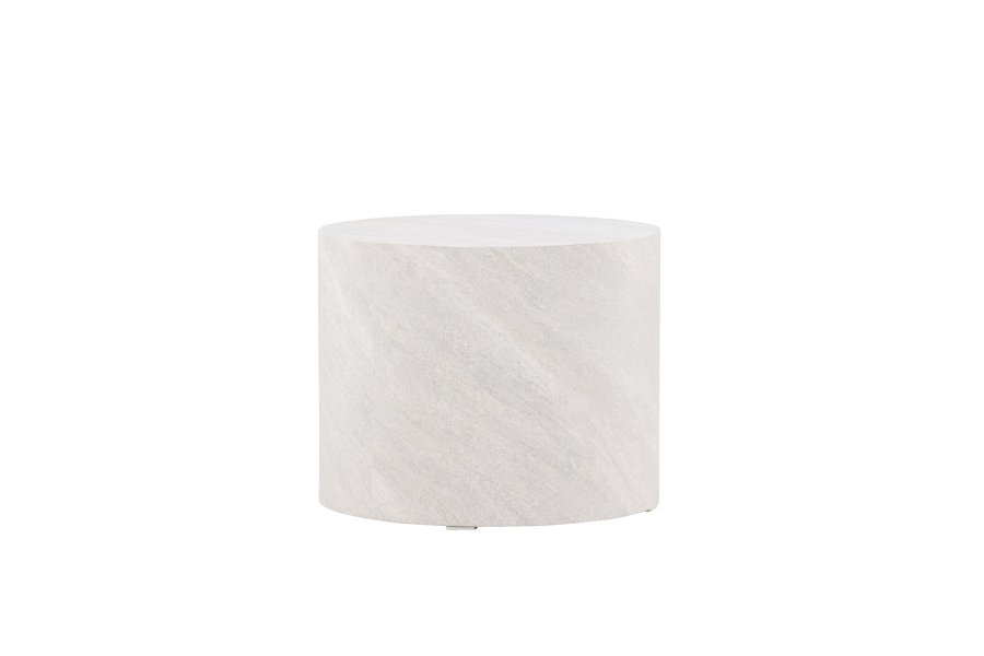 VENTURE DESIGN York sofabord, rund - gr betonlook MDF (50)