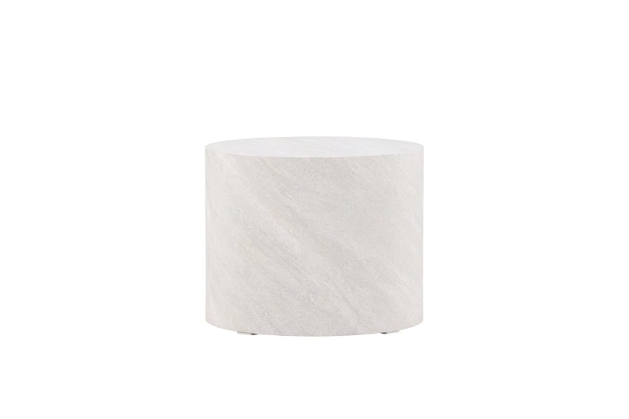 VENTURE DESIGN York sofabord, rund - gr betonlook MDF (50)