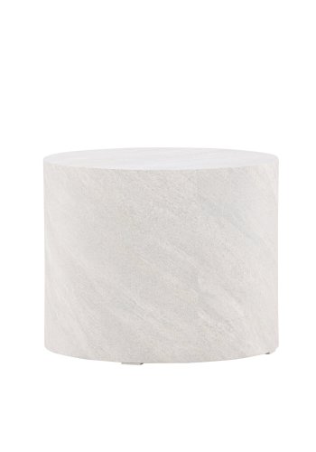 VENTURE DESIGN York sofabord, rund - gr betonlook MDF (50)