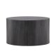 VENTURE DESIGN York sofabord, rund - sort MDF - (80)