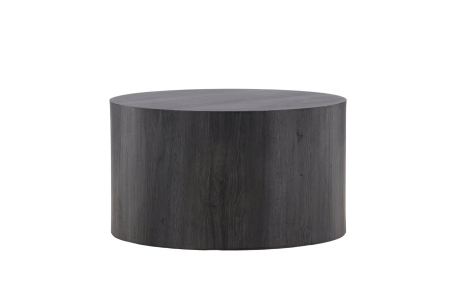 VENTURE DESIGN York sofabord, rund - sort MDF - (80)