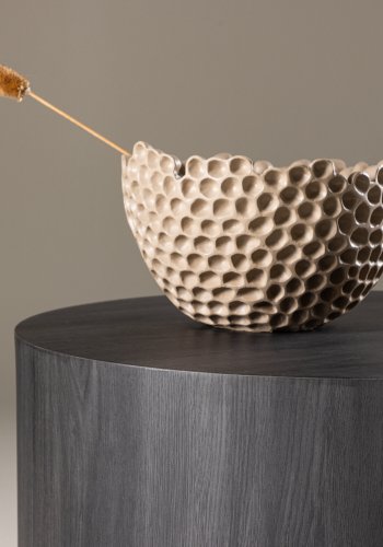 VENTURE DESIGN York sofabord, rund - sort MDF - (80)