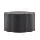 VENTURE DESIGN York sofabord, rund - sort MDF - (80)