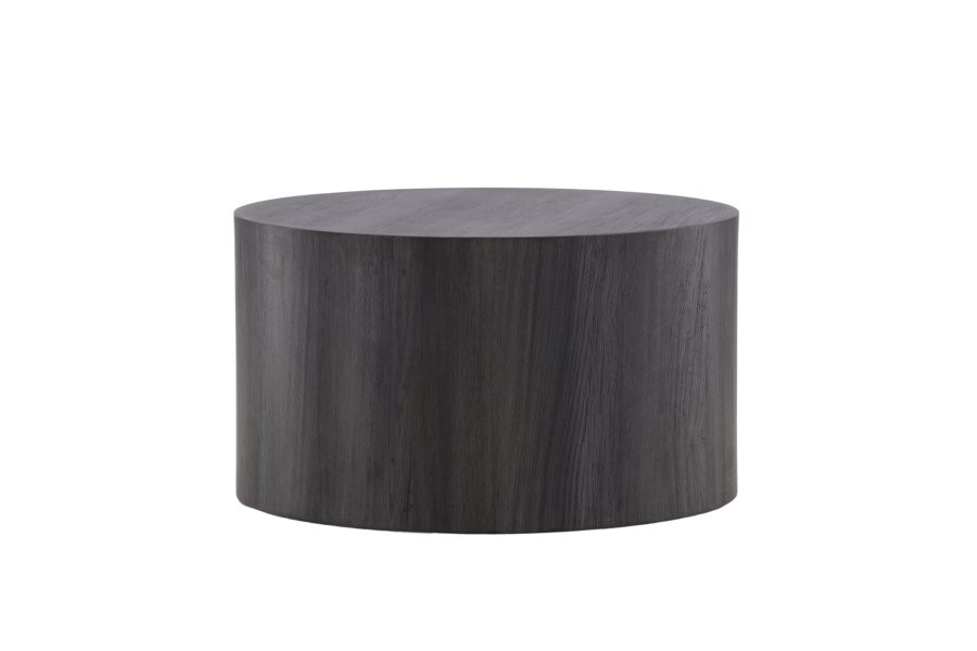 VENTURE DESIGN York sofabord, rund - sort MDF - (80)