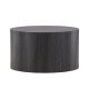 VENTURE DESIGN York sofabord, rund - sort MDF - (80)