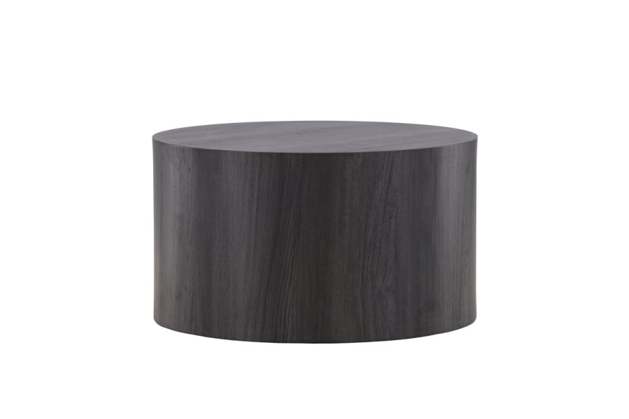 VENTURE DESIGN York sofabord, rund - sort MDF - (80)