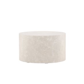 VENTURE DESIGN York sofabord, rund - beige MDF (80)