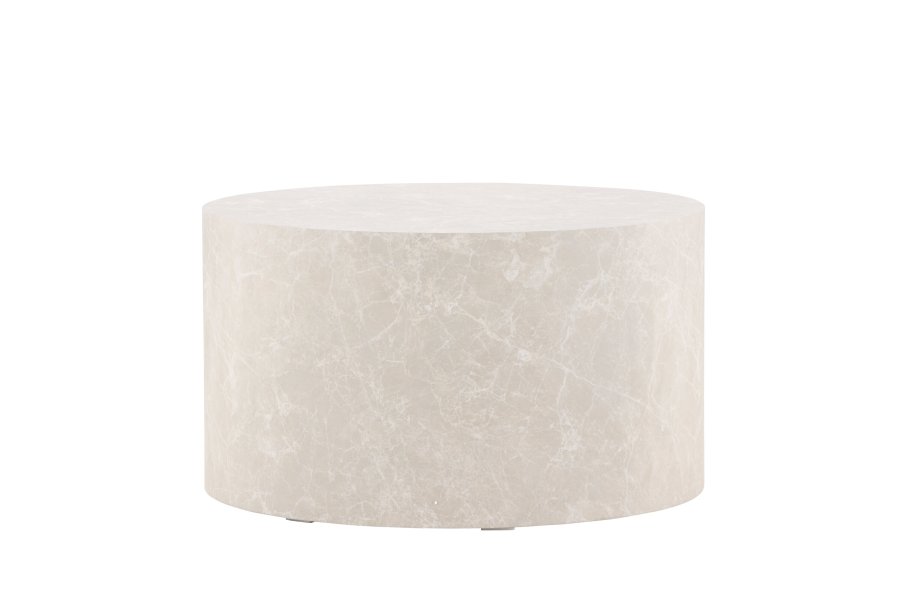 VENTURE DESIGN York sofabord, rund - beige MDF (80)