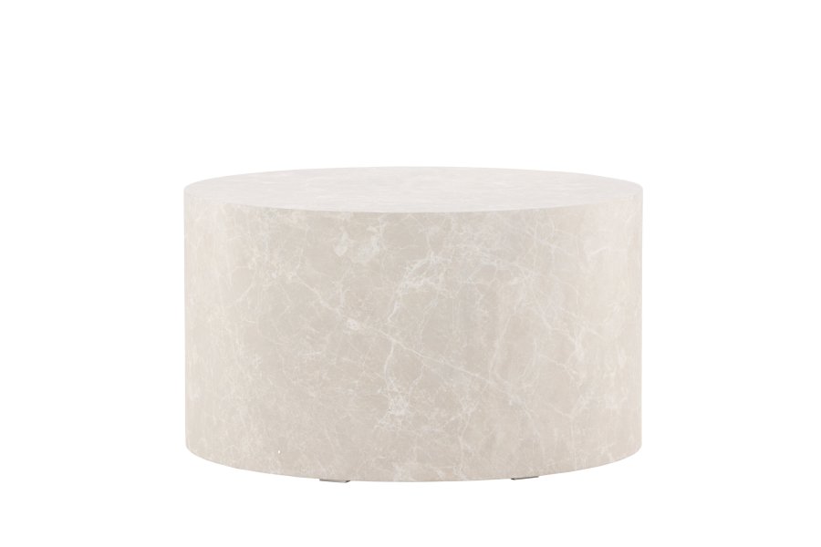 VENTURE DESIGN York sofabord, rund - beige MDF (80)