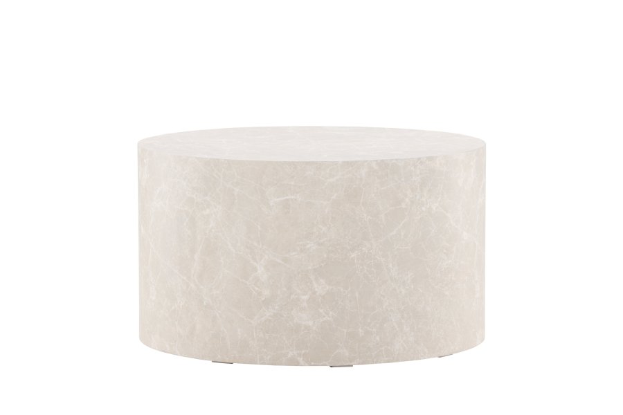 VENTURE DESIGN York sofabord, rund - beige MDF (80)